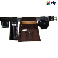 Trade Time Ultimate 200 Deluxe - 3 Pouch Single Carpenter's Nail Bag Tool Aprons, Belts & Holders